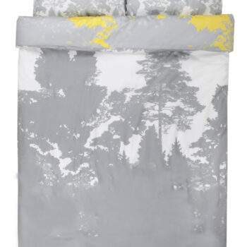 Suur voodipesukomplekt Luiged kollases