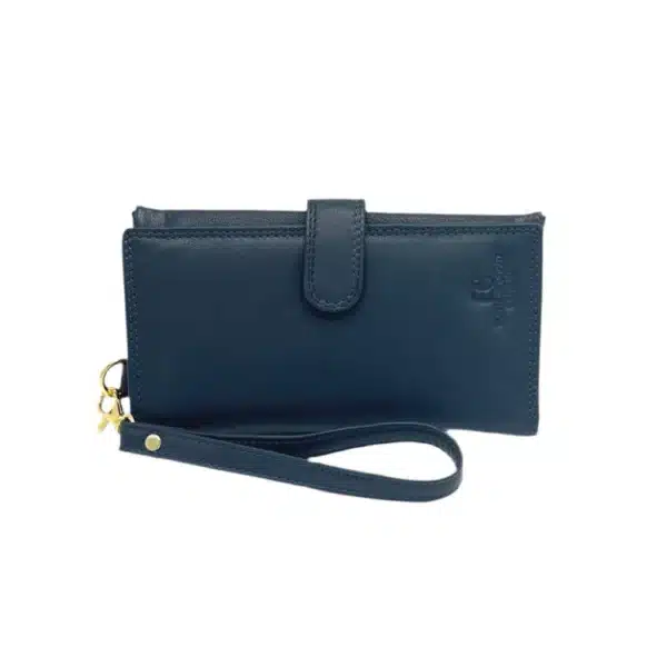 Leather wallet with mobile pocket