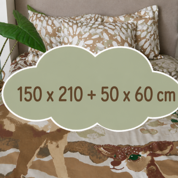 150 x 210 + 50 x 60 cm