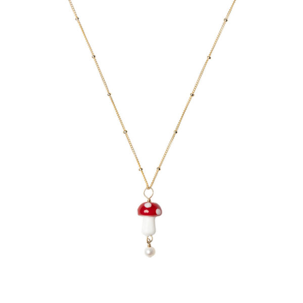 Amanita Muscaria necklace