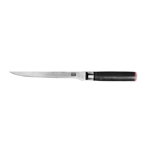 Gifts, home decor, bed linen – Uneleja gift shop homepage 19 KOTAI Japanese-style fillet knife with a narrow blade and black handle on a white background